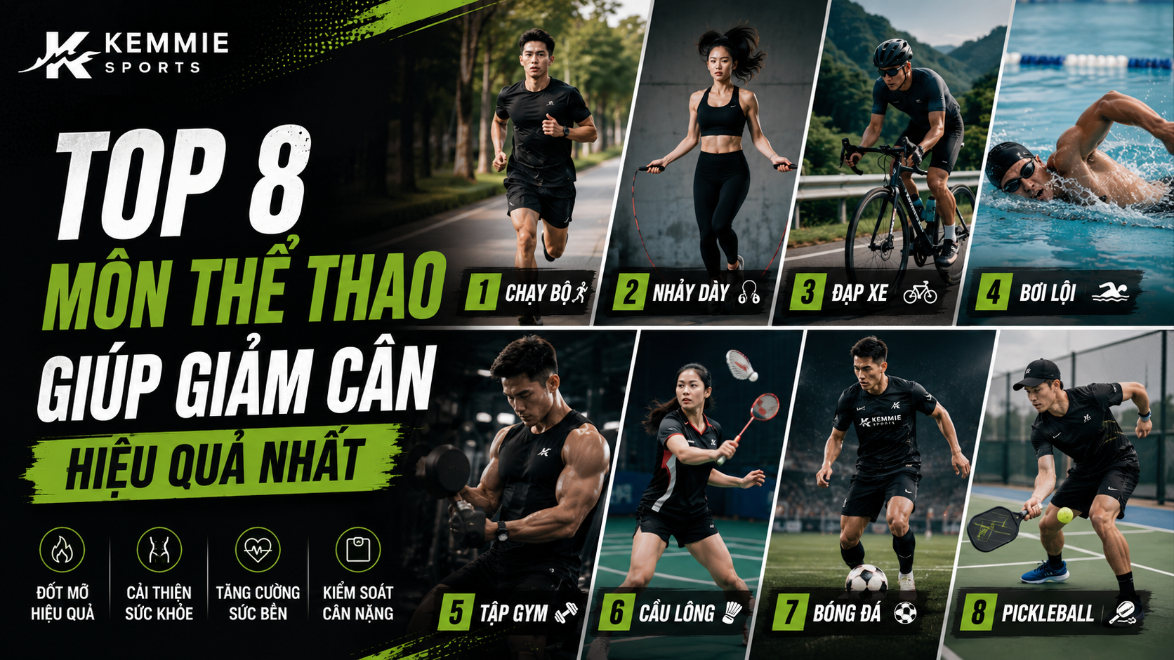 Top 8 Môn Thể Thao Giúp Giảm Cân Hiệu Quả Nhất Và Dễ Duy Trì