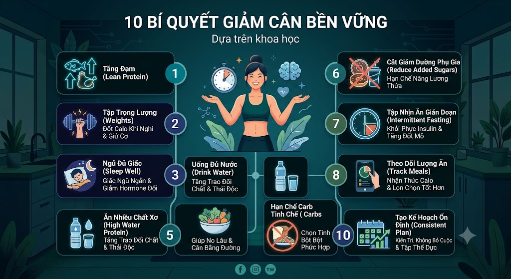 Top 10 Cách Giảm Cân Nhanh Nhưng Vẫn Đảm Bảo Sức Khỏe